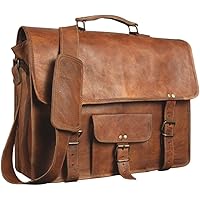 ALASKA EXPORTS Honey - Sac en Cuir pour Ordinateur Portable - Messenger en Cuir pour Homme et Femme - Mallette pour Homme - S