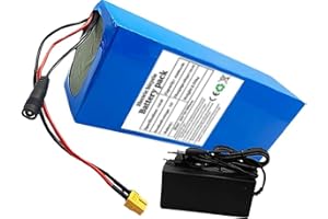 SCUUZT 52V 45Ah 14S4P E-Bike Battery,Lithium Ion Battery Pack Electric Bike Motorcycle 52V with Charger with BMS Protection Board for 200W 350W 500W 800W 1000W Electric Bicycle Motor