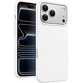CONSTRAIN - iPhone 17 Pro Max ile uyumlu Kılıf İ&ccedil;i Kadife Kamera ve Ekran Y&uuml;kseltili Lansman Silikon Koruyucu Kapak Beyaz
