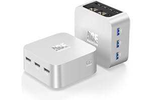 ACEMAGICIAN T8Plus Mini PC, Ιntel Alder Lake N100 de 12e gén (jusqu'à 3,40 GHz), 16 Go LPDDR5 1To M.2 SSD Pocket Micro PC avec Dual RJ45 | HDMI 4K*3 | WiFi 5 | W11 Pro pour la Maison/Bureau/école