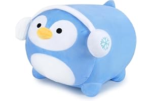 AUSPICIOUS BEGINNING Pinguin Kuscheltier Stofftier Süße Pinguin Plüsch Spielzeug 40 cm Weiches Pinguin Plüschtier, Kawaii Kuscheltiere Cartoon Pinguin Puppe Kuscheliges Tier Kissen für Freundin Valentinstag