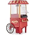 Lewis's Fairground Popcorn Maker - Hot Air Popcorn Making Machine - Electric Air-Popping with Hot Air Circulation, Homemade Healthy Snacks, Popcorn Machine, Carnival Popcorn Maker