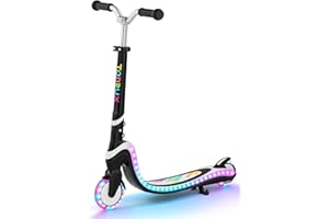‎TONBUX TONBUX Roller Kinder für 3–12 Jahre, Kinderroller mit Cool Beleuchteten Deck und PU-Rädern, 3-Stufig Höhenverstellbarer Scooter mit Ständer, Leicht Roller Kinder 3 Jahre