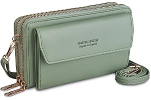 Kememo Crossbody Phone Bag for Women, PU Leather Mobile Phone Bag Ladies Cross Body Handbags with Adjustable Strap Card Slots, Small Shoulder Bags Coin Purse Wallet