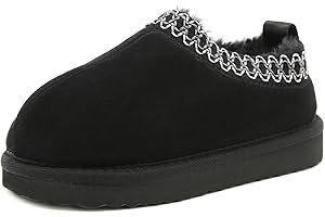 SMajong Chausson Enfant Hiver Fille Peluche Pantoufle Garçon Souple Chaussons de Maison Antidérapants Chaussures Chaud 24-37 EU