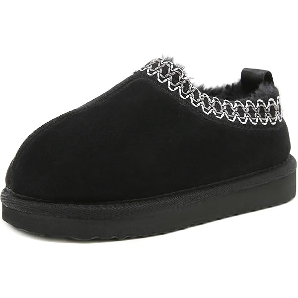 ZUSERIS Vilten pantoffels voor kinderen,voor meisjes en jongens,warme clogs,verstelbare pantoffels,voetbed,antislip,beige,23.5/24 EU