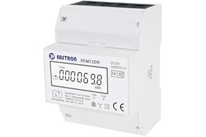 EASTRON SDM72-DR-MID - Contador digital de corriente trifásica (100 A, 3 fases, para carril DIN con posibilidad de reinicio, calibrado