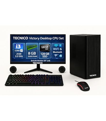MASTERTECH Premium Desktop AMD Ryzen 3 3200G | DDR4 8GB RAM | Vega