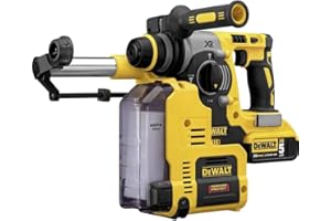 ‎DEWALT Dewalt Staubabsaugung für SDS-Plus Akku-Kombihämmer D25303DH (passend zu DCH273 und DCH274, werkzeuglos zu befestigen, HEPA-Filter, Antrieb durch eigenen Motor, Ideal für Überkopf-Arbeiten)