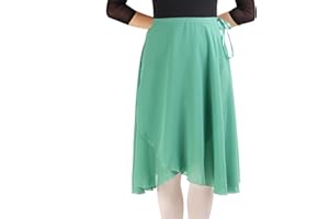 Bezioner Long Ballet Skirt for Women Sheer Dance Wrap Skirt Dancewear for Adult