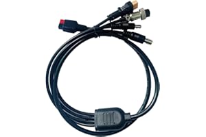 iRonsnow 30A Anderson a 4 Adaptador (Interfaz De Aviación, XT60, DC8mm, DC5.5 * 2.1mm), Enchufe De Conectores De Panel Solar, Kit De Cable De Carga Solar Para Generador Solar Portátil De 50W a 200W