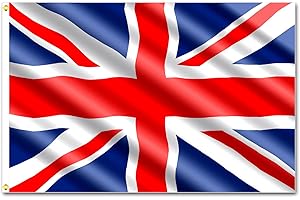 DSL DAILY SUPPLY LTD. DSL 5'x3' Union Jack Great British United Kingdom Sport UK Team Flag Eyelets - Double Stitched