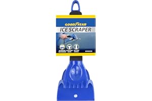 Goodyear Ice Scraper – Heavy-Duty Ice Breaker Teeth, Extra-Wide Blade for Efficient Snow & Ice Clearing, Comfortable Soft Grip Handle – Perfect for Winter Car Care