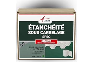 étanchéité douche salle de bain sous carrelage et béton ciré kit - 15 m² - ARCANE INDUSTRIES