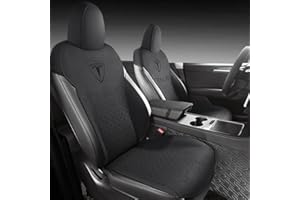 SERTUV Voiture Ensembles Housses Siège sur Mesure, pour Tesla Model Y 2021 2022 2023 Car Seat Cover Sets Sièges Avant Arrière Surround Complet Protection Accessoires,Blackstyle