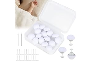MAJOYLIFE 16 Stück Bettdecken Clips,Bettdeckenbezug Klammer,Bettdecken Halterung Clip Fixer,Runde Duvet Cover Clips mit Box(Weiß)