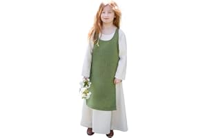 Burgschneider - Kinderüberkleid Ylva - Lindgrün - Kleidung für Larp, Mittelalter, Cosplay und Fantasy
