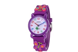Weayege Montre Enfant Fille Garçon,Montre-Bracelet étanche pour Enfant Mouvement à Quartz,Conception de Dessin animé 3D,Montre Enfant Numérique pour 3 Ans à 15 Ans Fille Garçon