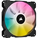 Corsair iCUE SP140 RGB ELITE Performance 140 mm Ventilateur PWM (Technologie CORSAIR AirGuide, Huit LED RGB Paramétrables, Si