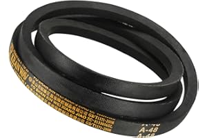 Kozelo A-48 Transmisión Trapezoidal Correa - [48 Pulgadas Interior Circunferencia] A-Sección Goma Transmisión Correa Envuelto para Transmisión Uso