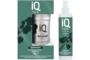 DCF SUCCESS IQ Intelligent Haircare Kit : Sea Salt Spray 250ml and Clever Dust 10g, Green - Achieve Unmatched Volume, Texture, and Hold for Perfect Hair Every Day