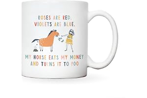Manta Makes Gifts for Women, Mug for Horse Lovers, Funny Horse Poo Mug, Horse-Themed Gifts
