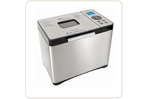 Little balance 8398 Easy Bread, Machine à pains, baguettes, brioches, 19 programmes, Jusqu'à 1 kg, Tout Inox