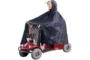 ALNIYATX Roller-Umhang, großer 100% wasserdichter Regenponcho Abdeckung Regenschutz für Elektro-Scooter und Rollstuhl, universelle Standardgröße