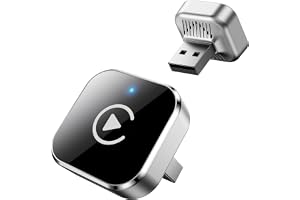 CarPlay Wireless Adapter & Android Auto Adapter, 2026 Upgrade 2-in-1 Plug & Play USB/USB-C Dongle, Converts Wired to Wireless for Cars, Fast Stable Connection, Fits iPhone & Android, Silver