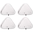 GREE032804 Set of 4 Washable Triangular Microfiber Cleaning Pad Cover for Vax S1S2 and X5 Steam Mops