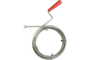 ROKA STORE Rohrreinigungsspirale Ø 6mm x 3m mit Kralle