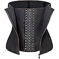 Amazingjoys Waist Trainer Corset for Weight Loss Tummy Control Body Shaper Neoprence Workout Sweat Belt Shapewear for Women