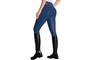DMVOD Pantaloni da equitazione da donna Active Silicon Grip Full Seat Pantaloni da equitazione per le donne
