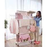 Home S4 Premium 4 Katlı GRİ &Ccedil;amaşırlık Made in Korea Tam Katlanır Tekerlekli &Ccedil;amaşır Kurutmalık