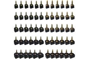 TOVOT 30 Paires Embouts à Talon Remplacement Talon Clou Talon Embouts de Talon en U (7/8/9/10/12MM)