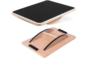 Dikumi Balance Board Professional Wobble Board für Erwachsene,bis 350 Ibs für Koordinationsfähigkeiten Hindernis Kurse Sensorisches Spielzeug, Professionelle Rocker Balance Board für Physiotherapie