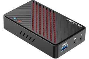 DIGITNOW! Scheda di acquisizione HDMI 4K, dispositivo di scheda di acquisizione di gioco con supporto per loop HDMI 4Kp60 HD Windows Youtube Twitch per PS4 PS5 Xbox Wii U, Streaming e Registrazione