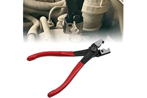 LONNEY Pinza per fascette stringitubo con funzione a cricchetto, inclusa ganasce sostituibili per fascette stringitubo, strumento di rimozione e installazione