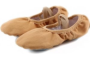 Rosefinch Demi Pointe Pantoufle de Ballet Doux Toile Chaussures de Danse pour Enfants,Filles et Adultes.23-42EU