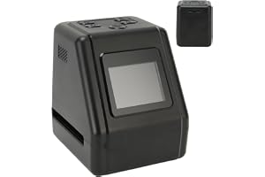 Ejoyous Film- och Diabildskanner, Digital Filmskanner Konverterar 135, 126 och 110 Filmer, Diabilder och Negativ Till färg-, Svartvita och JPG-foton (22 MP) med 2-tums LCD-skärm