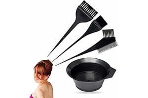 NAEEM SONS Hair Dye Brush Hairdresser Colouring Bowl Double Sided Brushes Salon Professional Highlighting Kit Is Suitable for Men Women Girls Cream Mixing Bleaching Diy Tools Home Accessories (1pack)