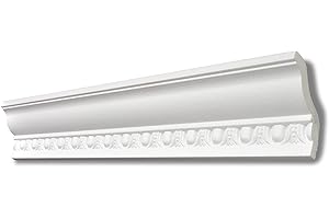 DECOSA Moulure G4 (Giselle) - polystyrène - blanc - 70 x 80 mm - longueur 2 m - 24 pièces (=48 m)