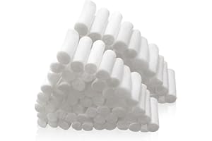 FUIPVGI 250 Stück Zahnärztliche Wattebäusche Dental Cotton Rolls Dental Gaze Rollt Zahngaze Hochsaugfähige Wattebausch Wattepads für Zahnärzte Nasenstöpsel für Blutige Nase Zähne Mund (Weiß)