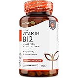 Vitamina B12 1000 mcg - Metilcobalamina B12 Vegana ad Alto Dosaggio - 365 Compresse (1 Anno di Fornitura) - Vegan per Sistema