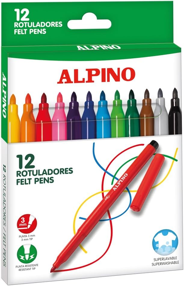 Avis d'Expert & Test Approfondi : Alpino 12 Rotuladores de Colores Punta Resist (Sélection)