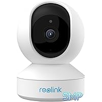 Reolink 5MP PTZ Überwachungskamera WLAN Kamera Innen, 355°/50° schwenkbare WiFi IP Kamera mit 3X optischem Zoom, 2,4/5,0…