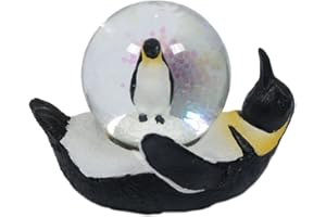 PIA International Glitter Ball Penguin Snow Globe Animal Animals Penguins Snow Globes