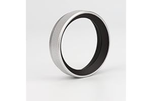 Haoge LUV-X100W Paraluce in metallo con protezione UV MC filtro ultravioletto multistrato per fotocamera Fujifilm Fuji X100F X100T X100S X100 X70 argento set di accessori 2 in1