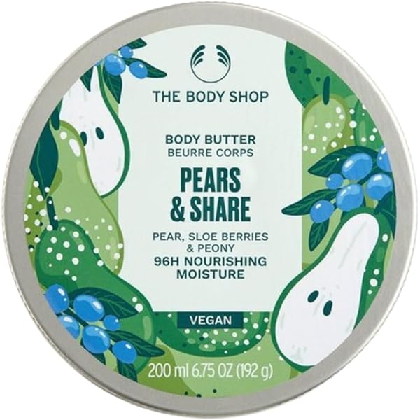 THE BODY SHOP PEARS & SHARE 2本セット 廃盤 The Body Shop Pears & Share Essential Body Care Set, Vegan, 4
