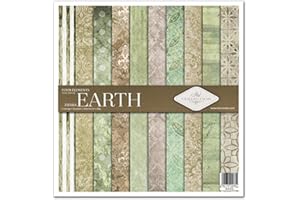 ITD Collection Paquete de Scrapbooking - Utiliza Papel para Scrapbooking - Haz Álbumes de Fotos Originales Como Nadie - Papel Decorativo - Decoupage - Hacer Tarjetas - 310x320 mm (Earth)